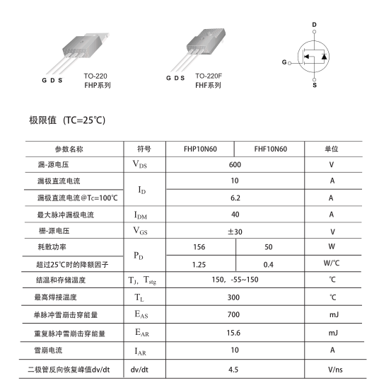 高壓10a場效應管生產廠家